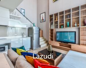 2 bedrooms 2 bathrooms duplex 80 Sq.M. Pyne by Sansiri