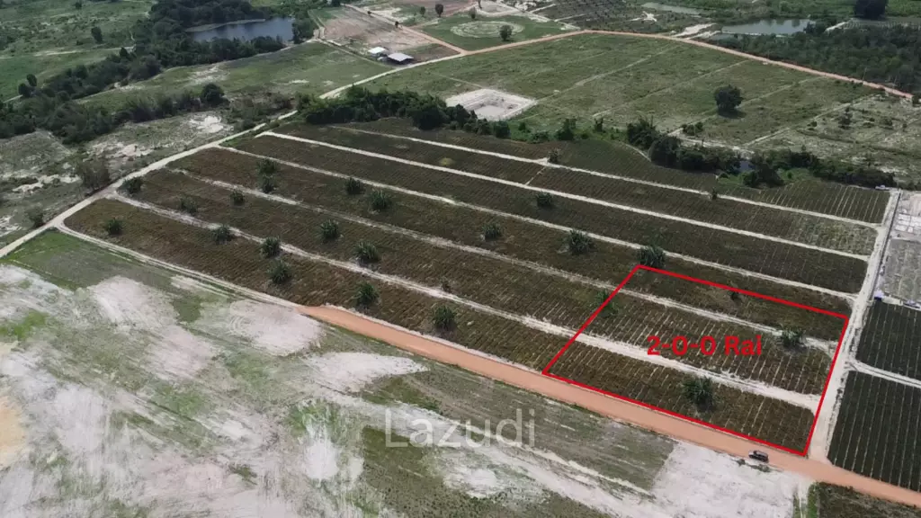 Prime Freehold 2 Rai Land in Thap Tai Hua Hin for Sale