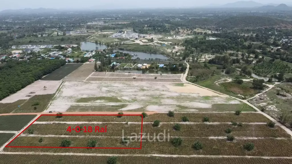 Land For Sale : 4-0-18 Rai With Scenic Mountain View in Thap Tai