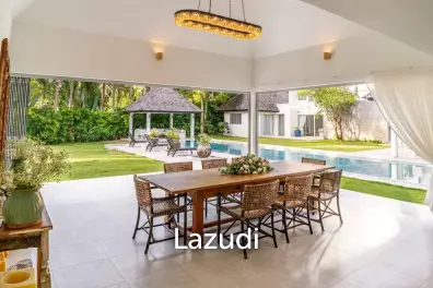 Spacious 5-bedroom pool villa for rent, just 500m from Bangtao Beach