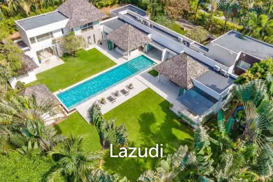 Spacious 5-bedroom pool villa for rent, just 500m from Bangtao Beach