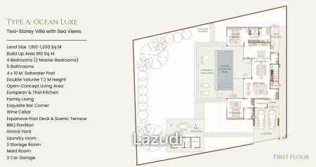 4 Beds 5 Baths 810 SQ,  Type Ocean Luxe