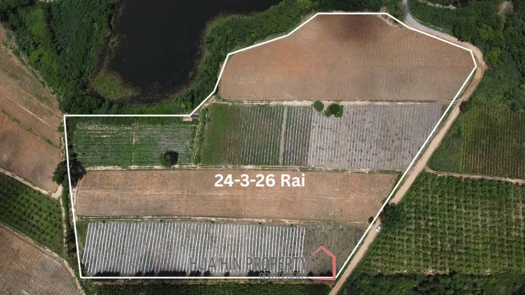 Expansive Freehold Land 24-3-26 Rai in Nong Phlap Hua Hin