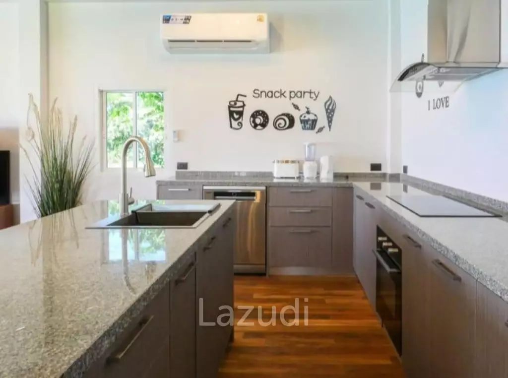 Beachfront 4-Bedroom Villa in Plai Laem– Sunset Views & Private Pool