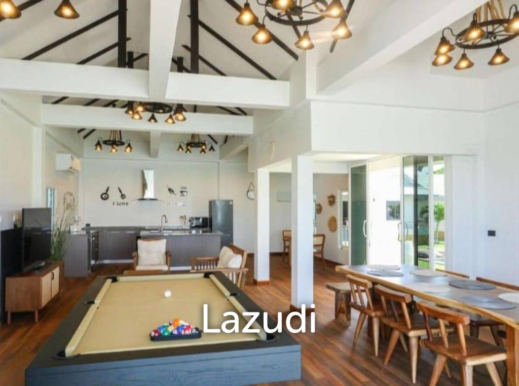Beachfront 4-Bedroom Villa in Plai Laem– Sunset Views & Private Pool