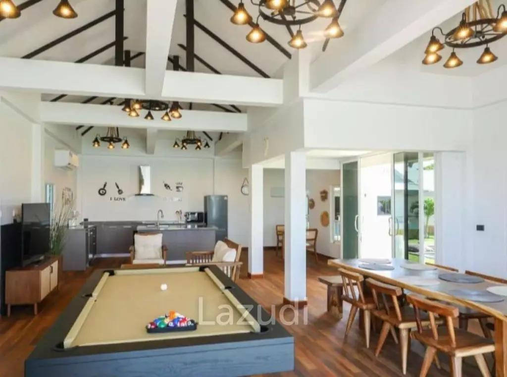 Beachfront 4-Bedroom Villa in Plai Laem– Sunset Views & Private Pool
