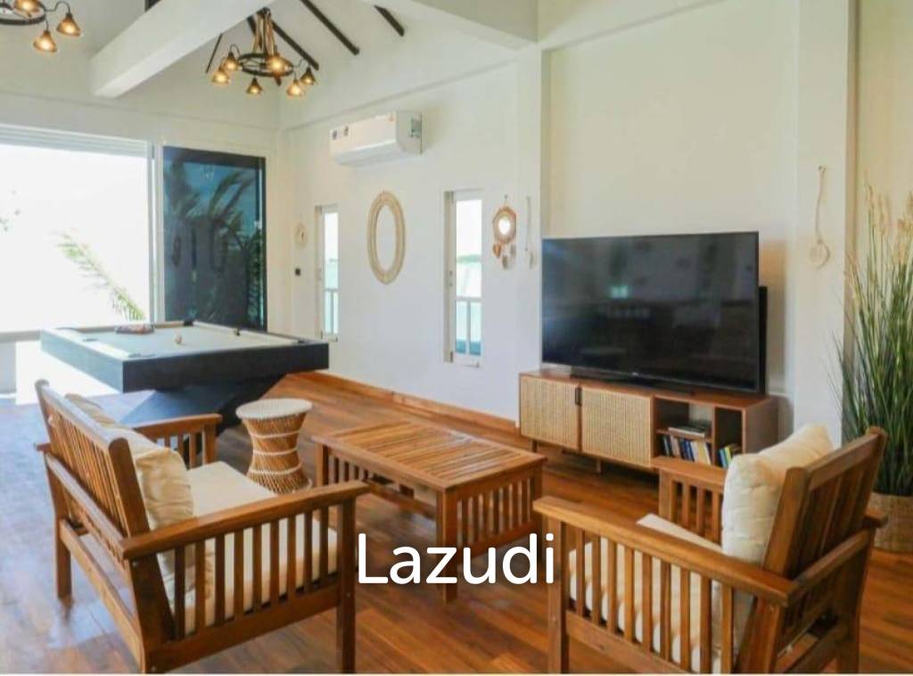 Beachfront 4-Bedroom Villa in Plai Laem– Sunset Views & Private Pool