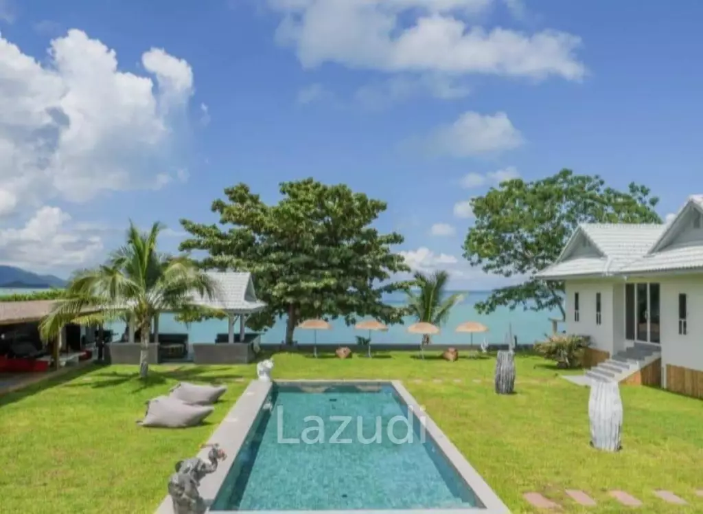 Beachfront 4-Bedroom Villa in Plai Laem– Sunset Views & Private Pool