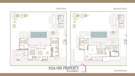 907.5 Sp.m Luxury pool villa in Serene Villa Hua Hin, Nong Kae