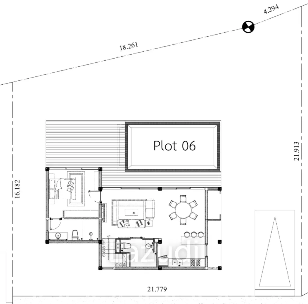 3 Bed 3.5 Bath 123.92 SQ.M Ravi Villa Ban Tai