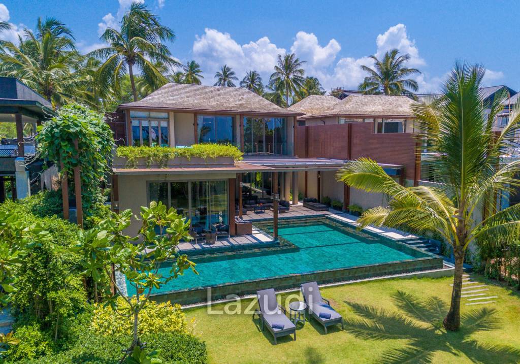 Elegant 5-Bedroom Baba Beachfront Villa with Pool and Tropical Garden | Natai Beach