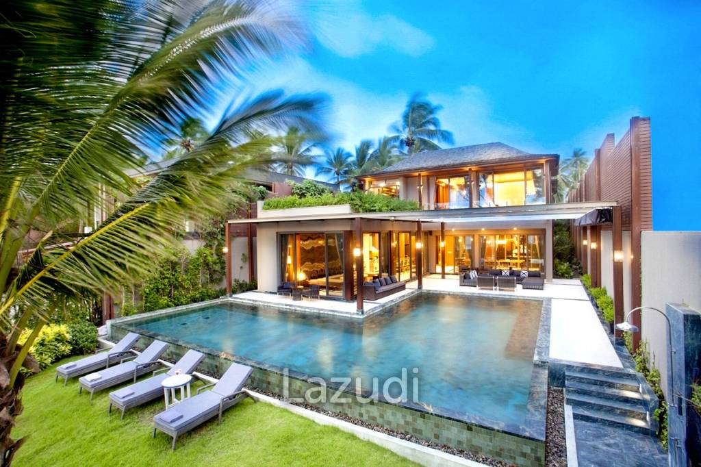 Elegant 5-Bedroom Baba Beachfront Villa with Pool and Tropical Garden | Natai Beach