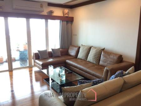 Specious 2-Bedroom Condo 115 SQM with Seaview in Baan Klang Hua Hin
