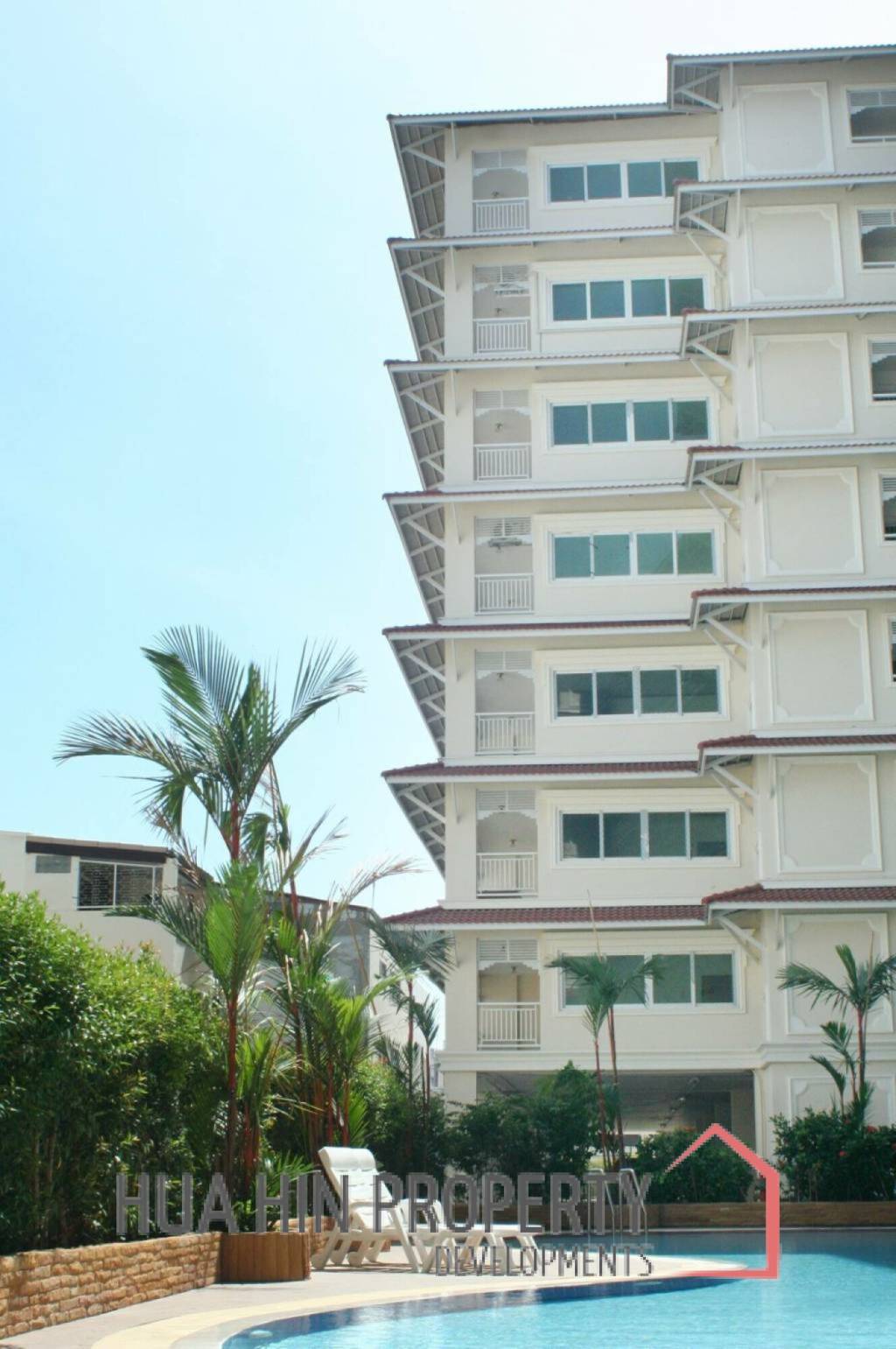 Specious 2-Bedroom Condo 115 SQM with Seaview in Baan Klang Hua Hin