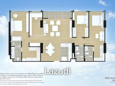 3 Bed 3 Bath 110 SQ.M. Ideo Sukhumvit – Rama 4