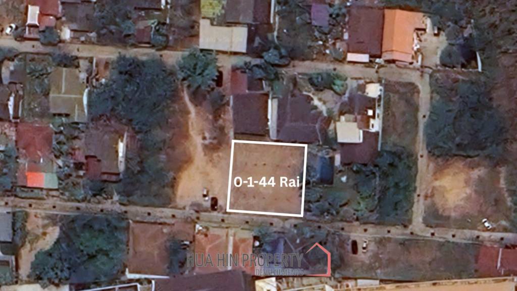Prime Freehold Land 144 SQWA in Soi Hua Hin 33 Near Beach