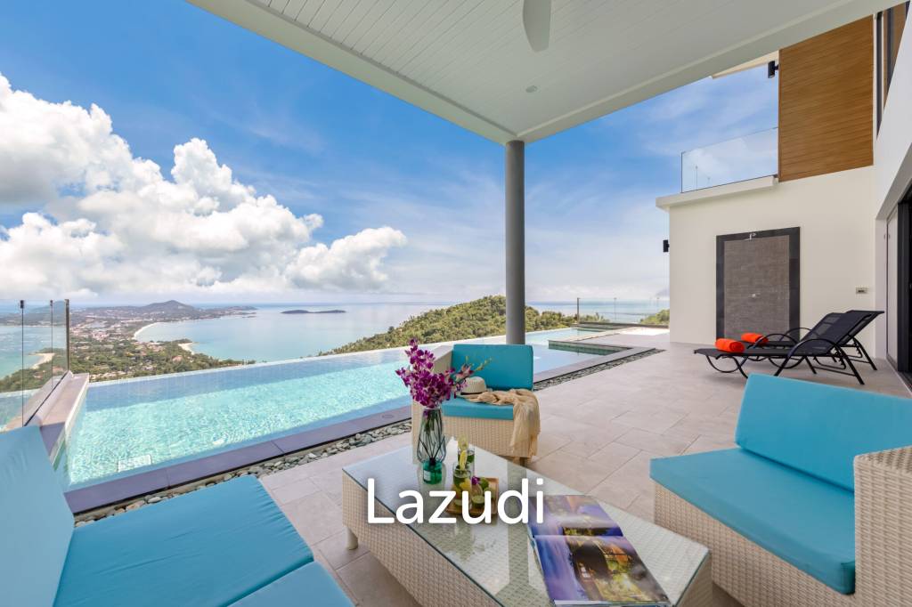 Stunning 4-Bedroom Sea View Villa in Chaweng Noi