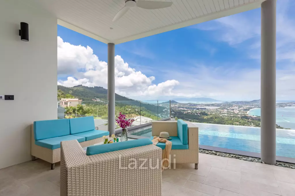 Stunning 4-Bedroom Sea View Villa in Chaweng Noi