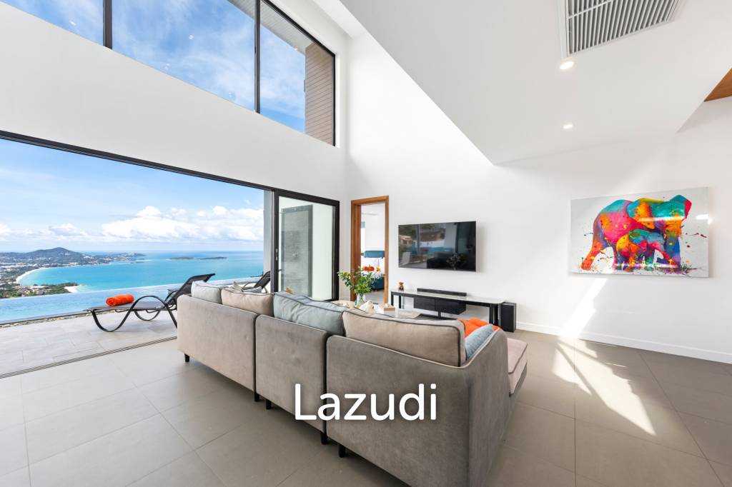 Stunning 4-Bedroom Sea View Villa in Chaweng Noi