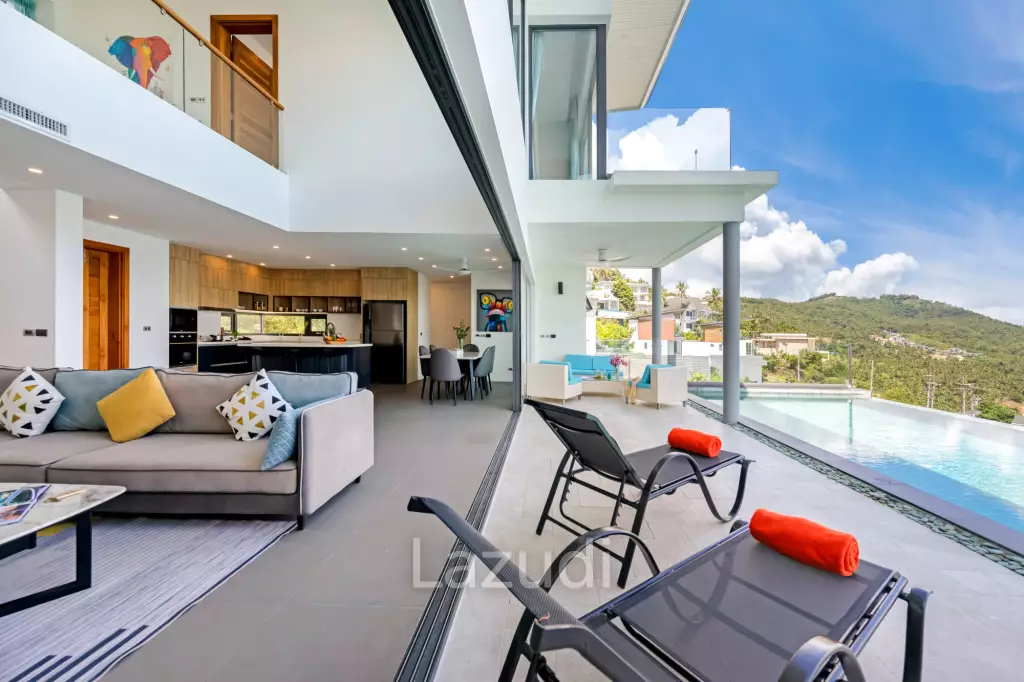 Stunning 4-Bedroom Sea View Villa in Chaweng Noi