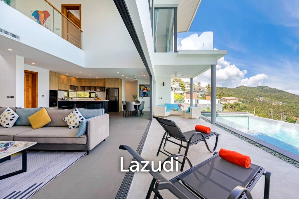 Stunning 4-Bedroom Sea View Villa in Chaweng Noi