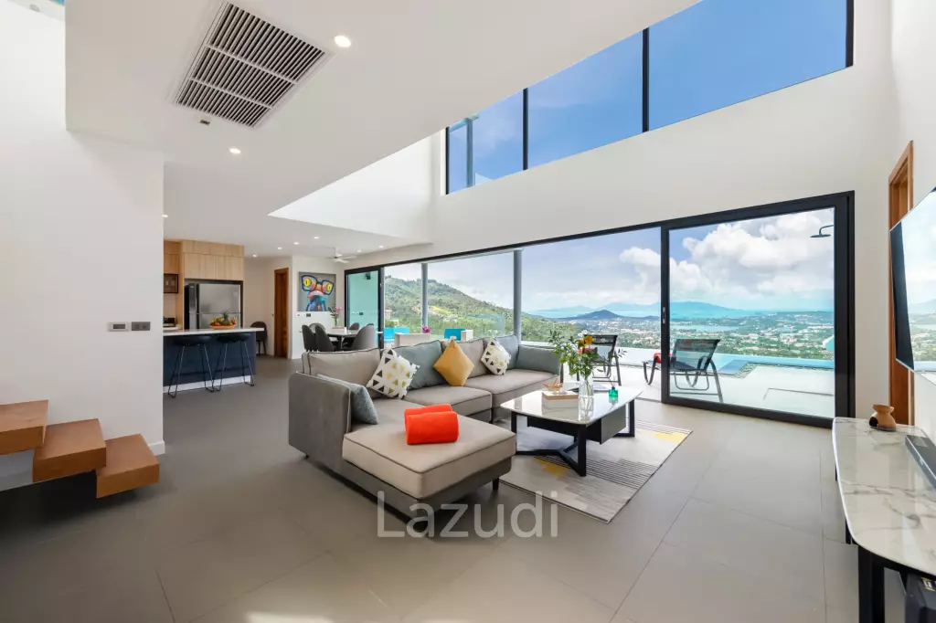 Stunning 4-Bedroom Sea View Villa in Chaweng Noi
