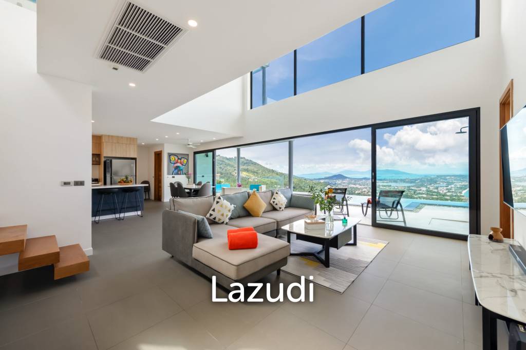 Stunning 4-Bedroom Sea View Villa in Chaweng Noi