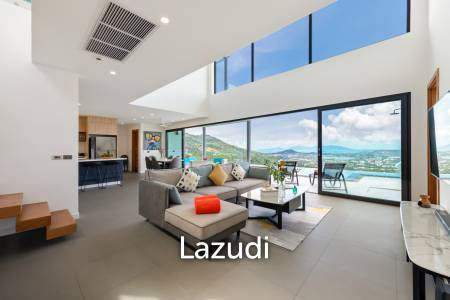 Stunning 4-Bedroom Sea View Villa in Chaweng Noi