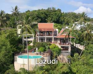 Charming 3-Bedroom Villa with Panoramic Sunset View in Nathon, Koh Samui