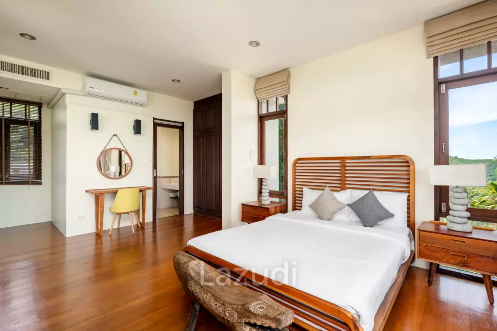 Charming 3-Bedroom Villa with Panoramic Sunset View in Nathon, Koh Samui