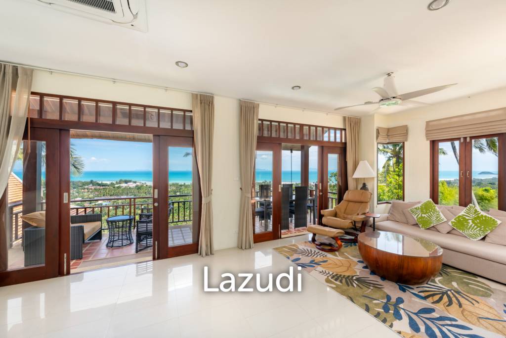 Charming 3-Bedroom Villa with Panoramic Sunset View in Nathon, Koh Samui
