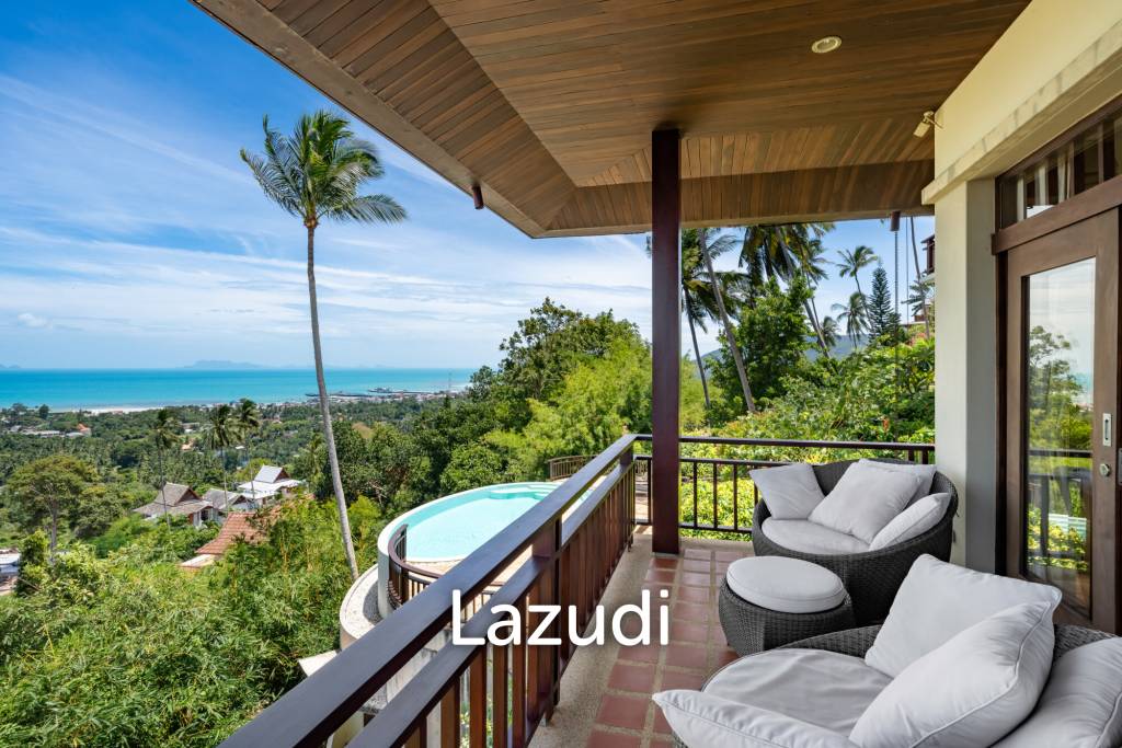 Charming 3-Bedroom Villa with Panoramic Sunset View in Nathon, Koh Samui