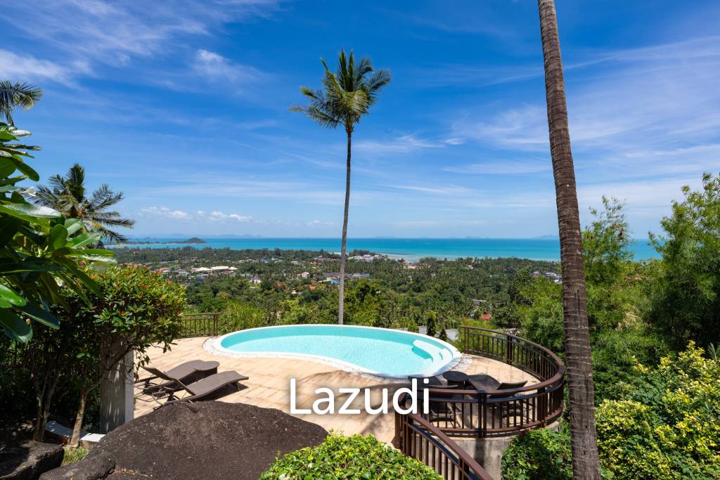Charming 3-Bedroom Villa with Panoramic Sunset View in Nathon, Koh Samui