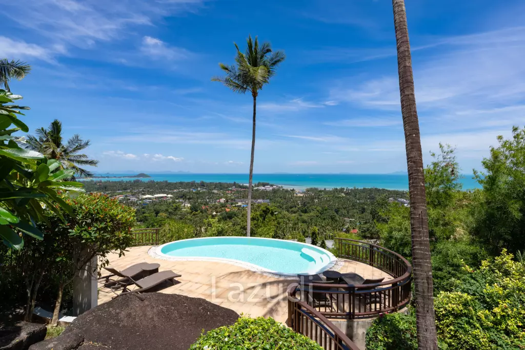 Charming 3-Bedroom Villa with Panoramic Sunset View in Nathon, Koh Samui
