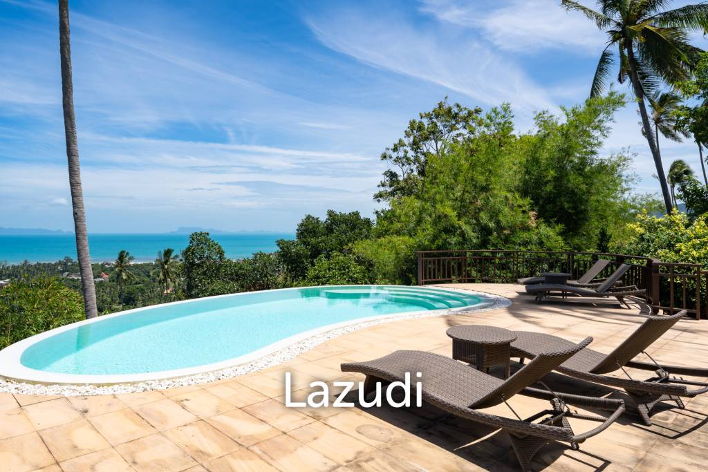 Charming 3-Bedroom Villa with Panoramic Sunset View in Nathon, Koh Samui