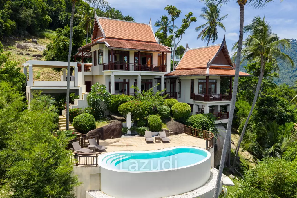 Charming 3-Bedroom Villa with Panoramic Sunset View in Nathon, Koh Samui