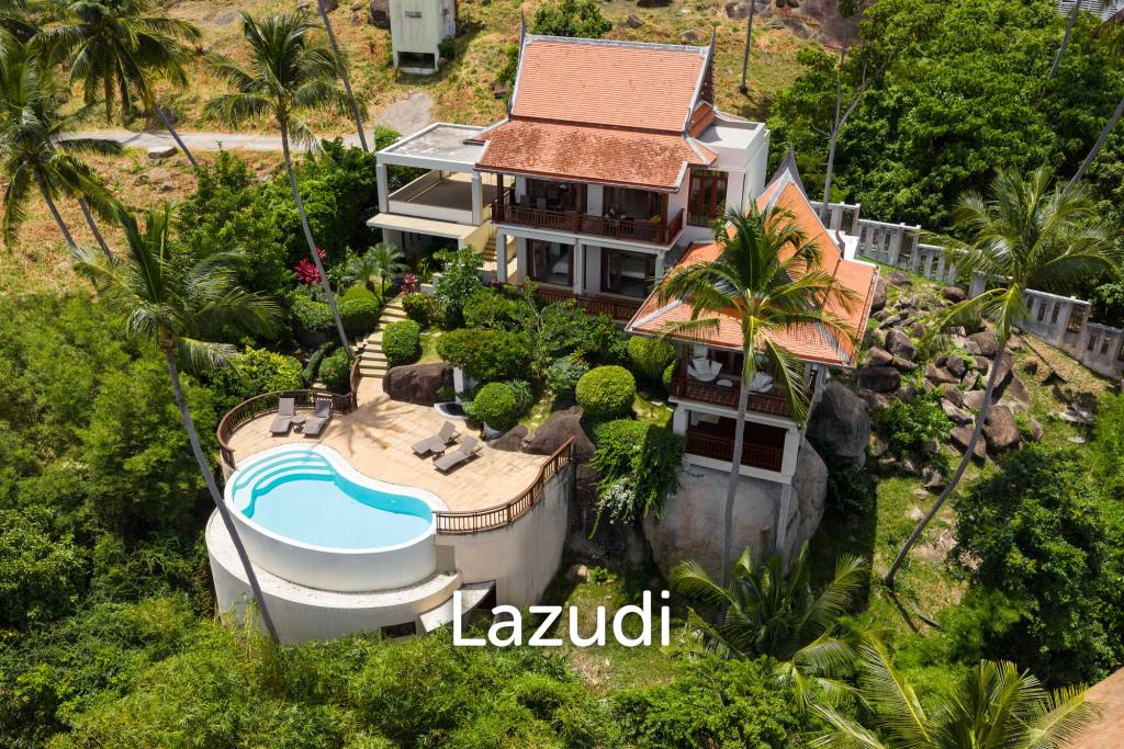 Charming 3-Bedroom Villa with Panoramic Sunset View in Nathon, Koh Samui
