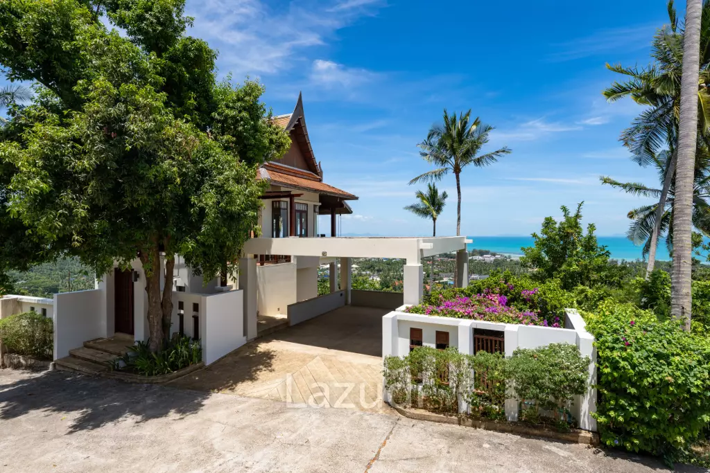 Charming 3-Bedroom Villa with Panoramic Sunset View in Nathon, Koh Samui