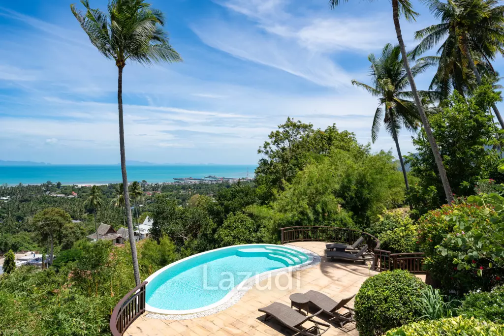 Charming 3-Bedroom Villa with Panoramic Sunset View in Nathon, Koh Samui