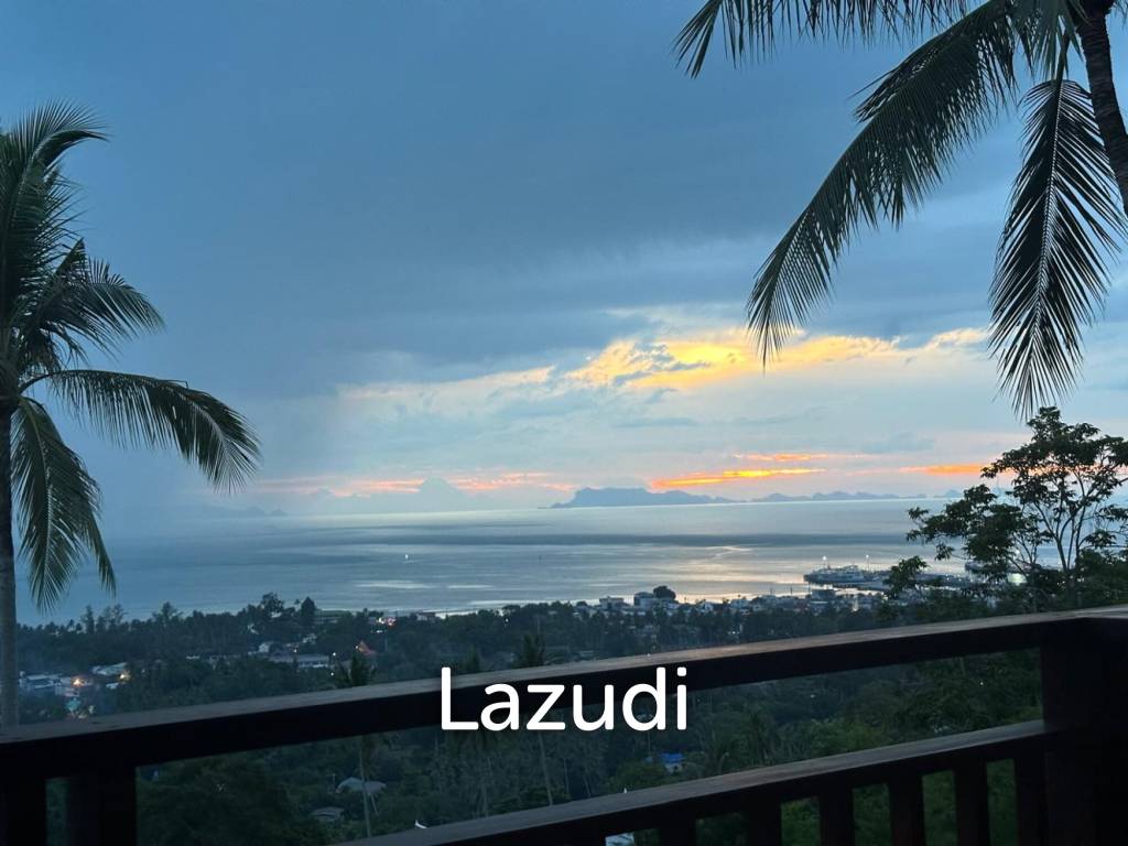 Charming 3-Bedroom Villa with Panoramic Sunset View in Nathon, Koh Samui
