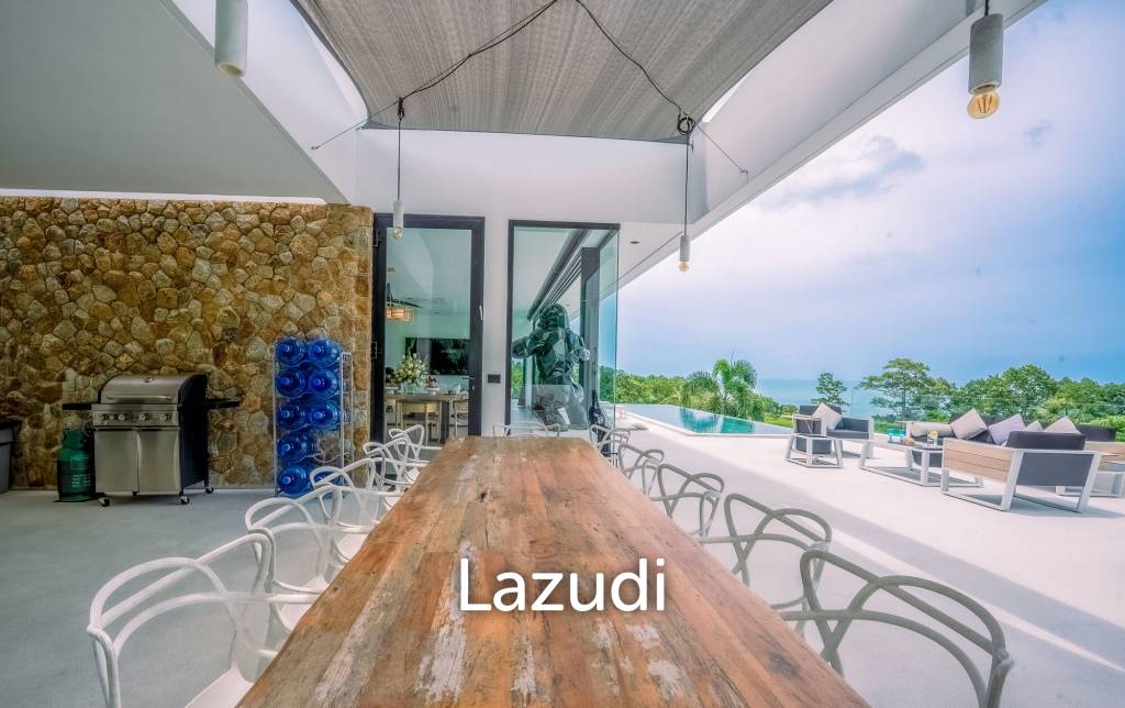 Luxury 6-Bedroom Sea View Villa – Choeng Mon, Koh Samui