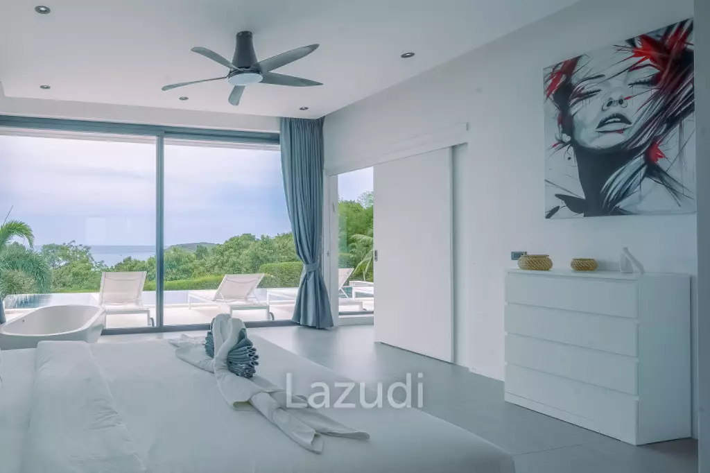 Luxury 6-Bedroom Sea View Villa – Choeng Mon, Koh Samui