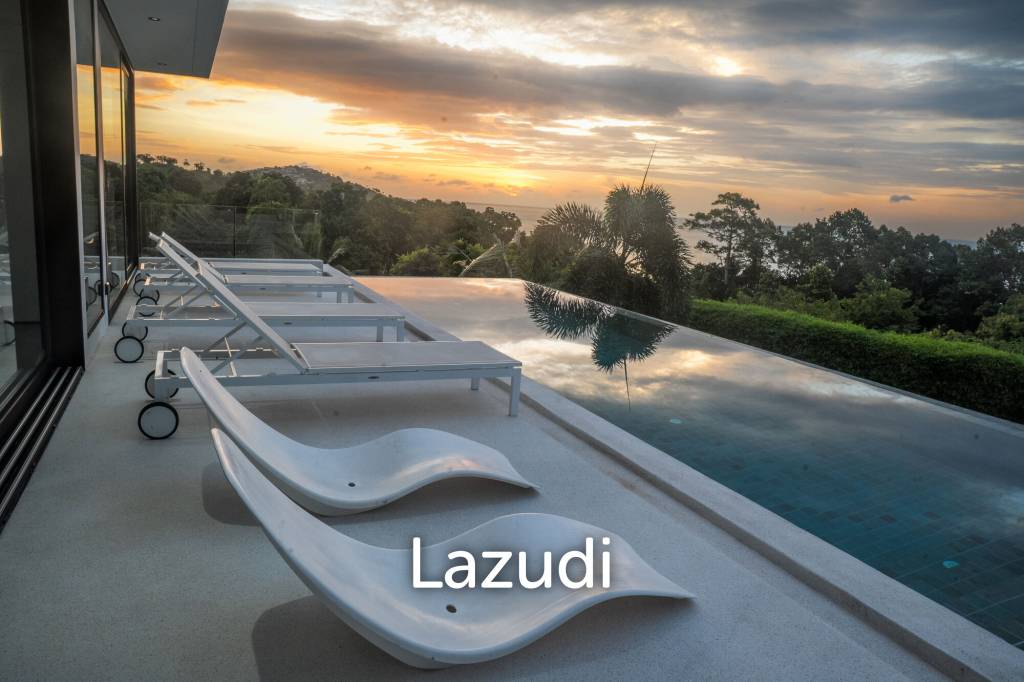 Luxury 6-Bedroom Sea View Villa – Choeng Mon, Koh Samui