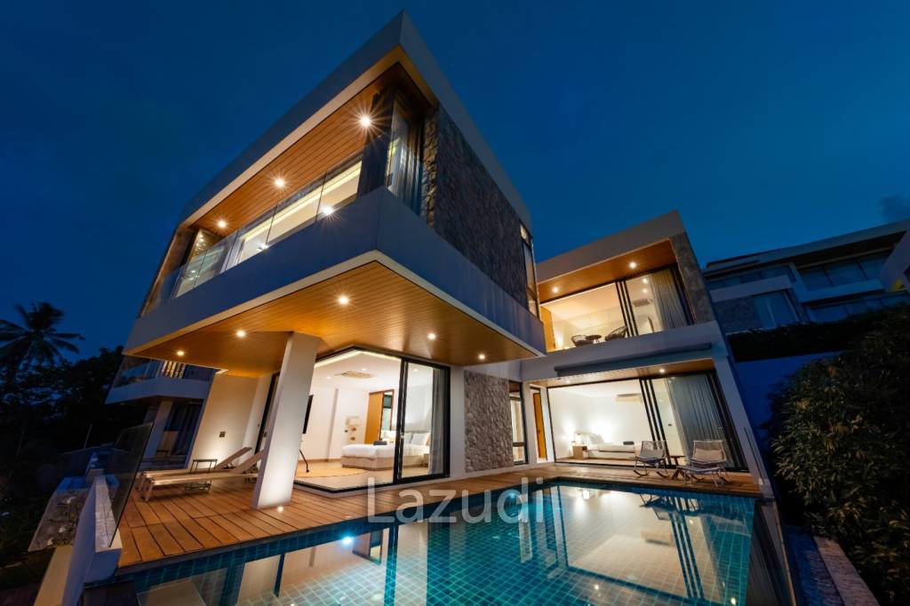Modern 4-Bedroom Sea View Villa – Plai Laem, Koh Samui