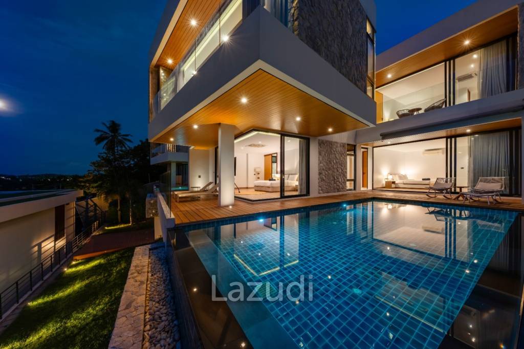 Modern 4-Bedroom Sea View Villa – Plai Laem, Koh Samui