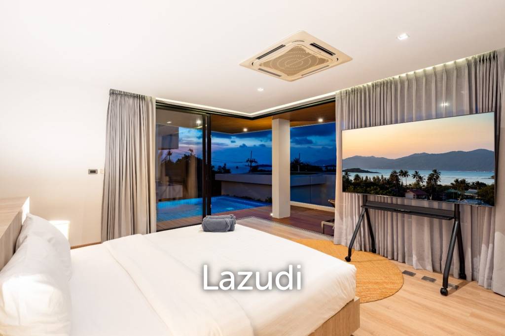 Modern 4-Bedroom Sea View Villa – Plai Laem, Koh Samui