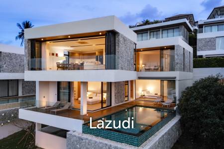 Modern 4-Bedroom Sea View Villa – Plai Laem, Koh Samui