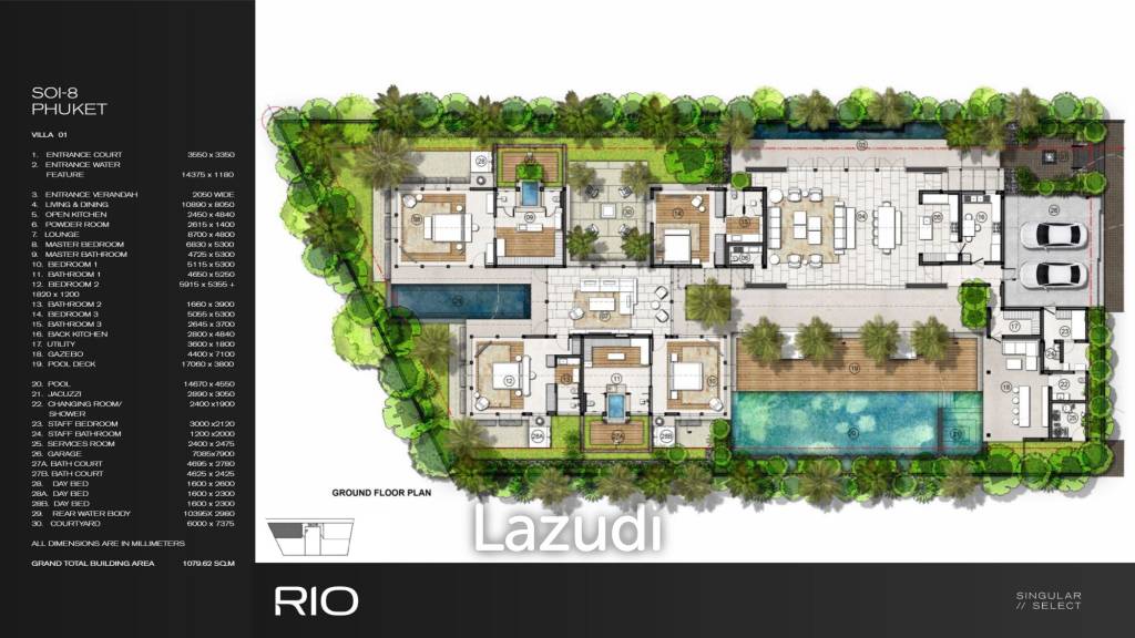4 Bed 4 Bath 1060.62 SQ.M Rio Phuket