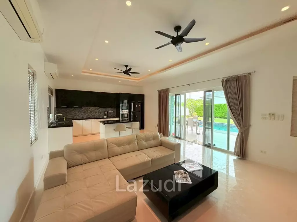Spacious 3-Bedroom Pool Villa on 800 sqm Plot in Aria Hua Hin – Prime location