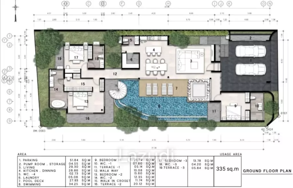 3 Bed Villa - Just 80 meters from the Beach